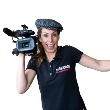 Filmcoach Jantien bij Hollywood in de Klas eindfilm, filmmaker